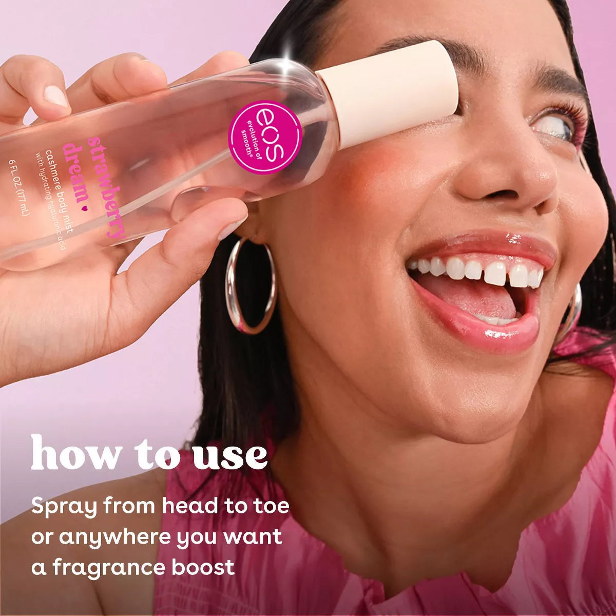 Eos Cashmere Body Mist - Strawberry Dream - 6 Fl Oz: 1-Pack, Body Spray, Original Scent