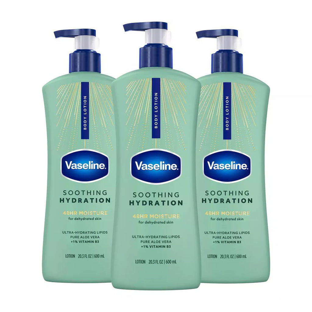 Vaseline Intensive Care Moisturizing Body Lotion with Aloe Vera Soothing Hydration