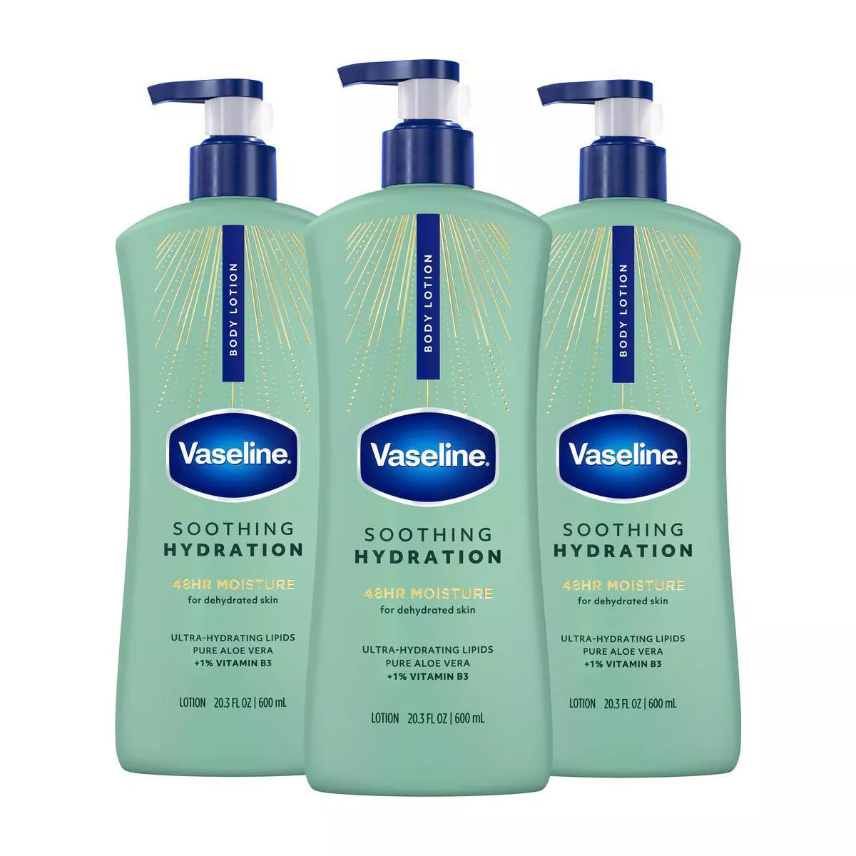 Vaseline Intensive Care Moisturizing Body Lotion with Aloe Vera Soothing Hydration