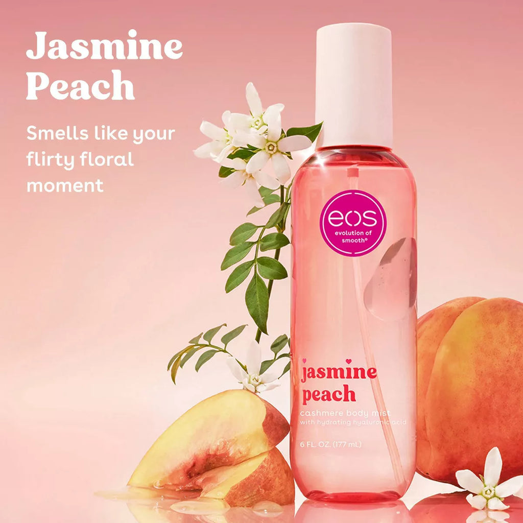 Eos Cashmere Body Mist - Jasmine Peach - 6 Fl Oz: Body Spray, Original Scent