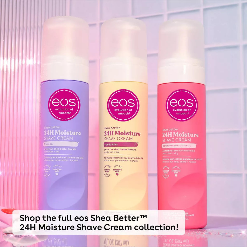 Eos Shea Better Women'S Shave Cream - Vanilla Bliss - 7 Fl Oz: Paraben-Free, Whole Body, for Dry Skin