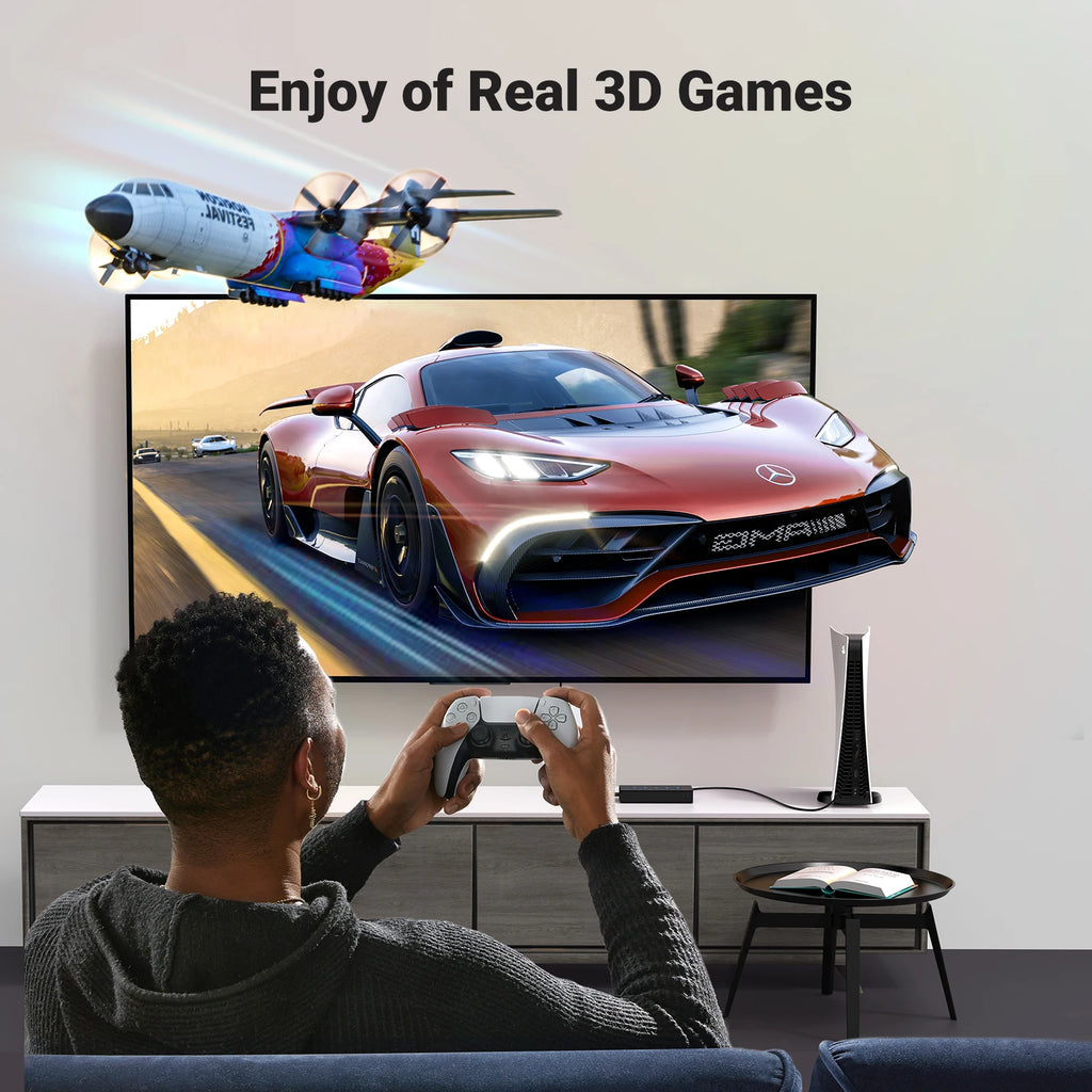 HDMI Switch 5 in 1 Out 4K@60Hz, HDMI Splitter with Remote 5 Port HDMI Switcher Selector Support 3D CEC HDR HDCP2.2 PS5/4