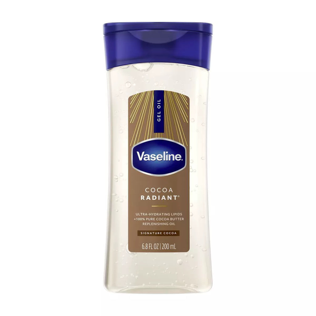 Vaseline Intensive Care Cocoa Radiant Body Gel Oil for Glowing Skin - Scented - 6.8 Fl Oz