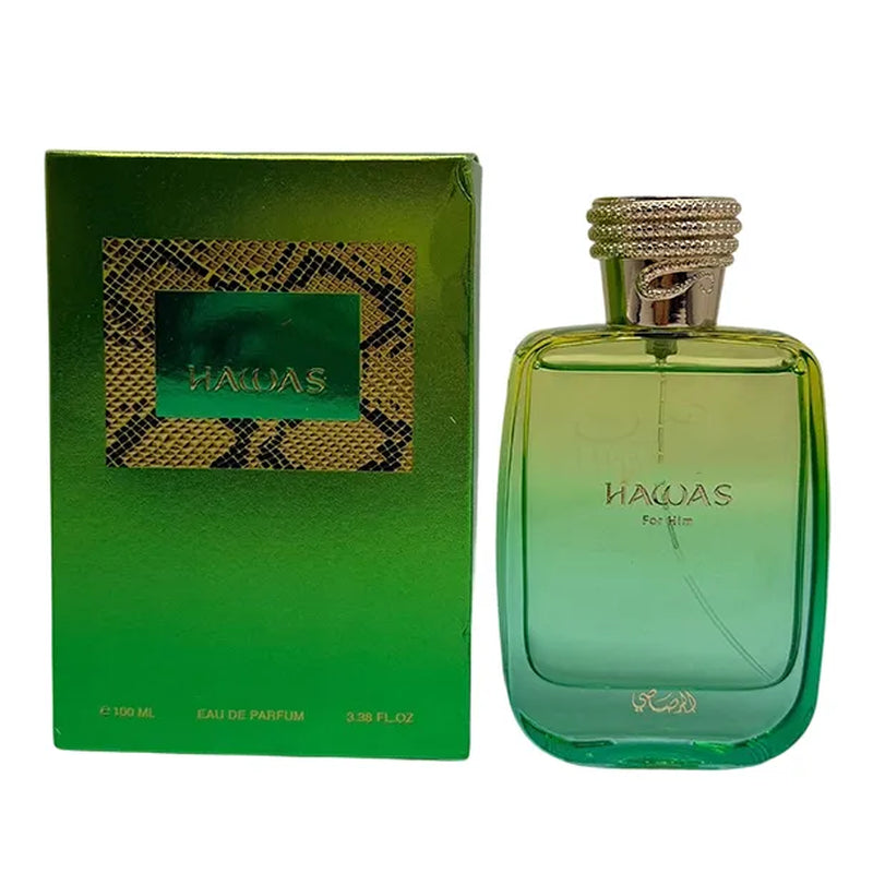 Hawas Black Long Lasting Woody Fruity Fragrance EDP Cologne for Men US Warehouse 3-7 Days Fast Delivery