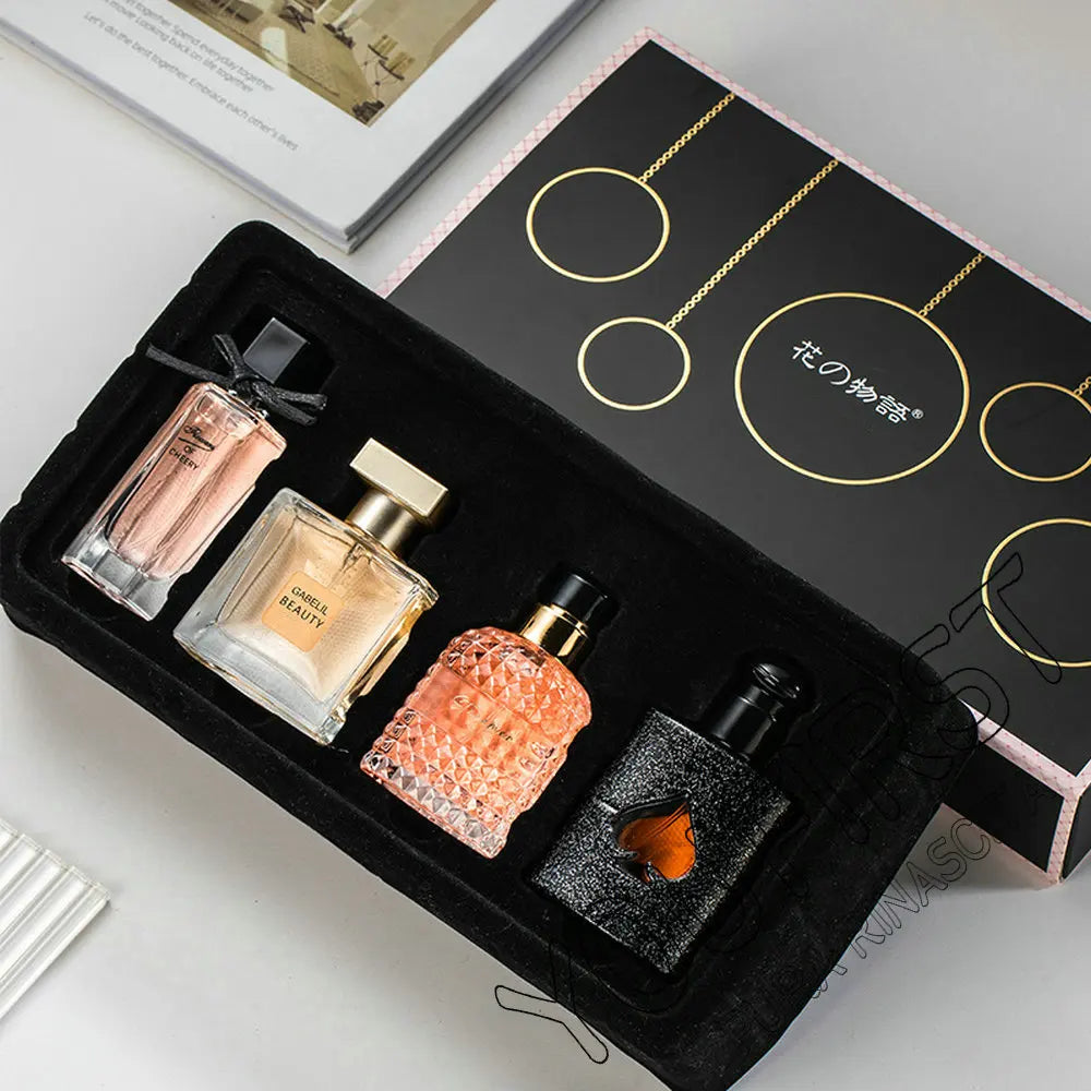 Brand Women Perfume Gift Box 4PCS Set 105Ml Floral Scent Spray Pheromone Perfumes Feminino Lasting Fragrance Parfum Pour Femme
