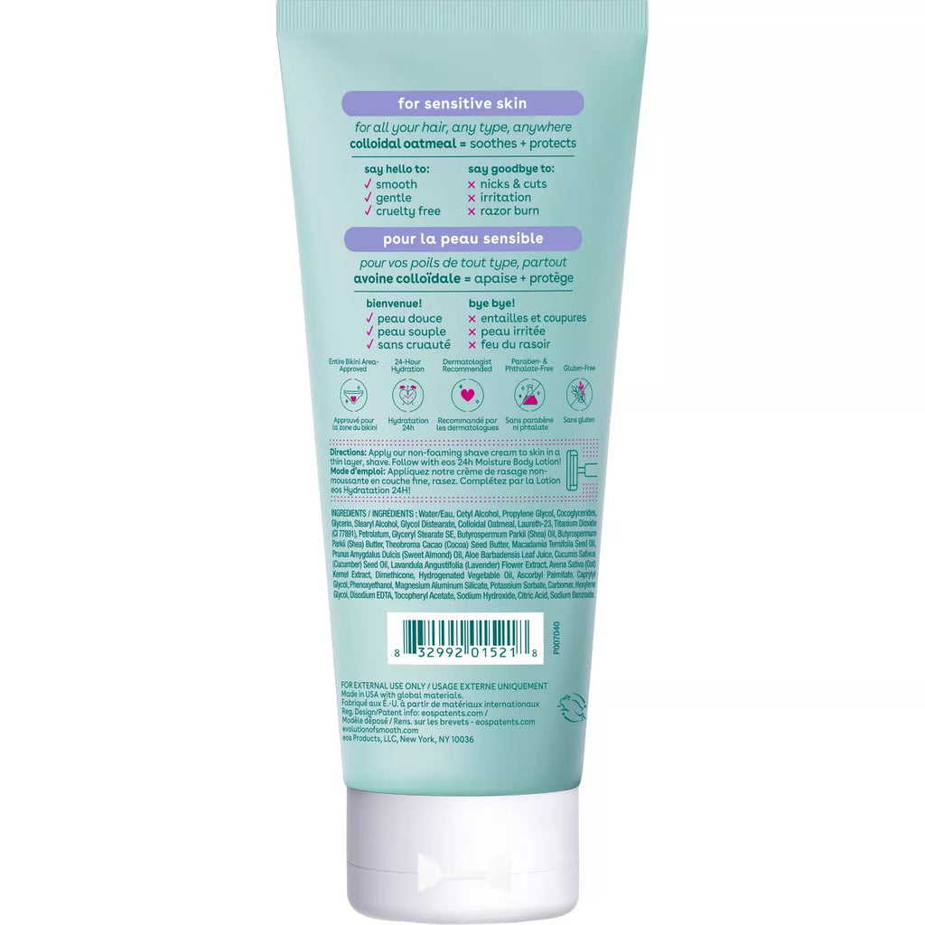 Eos Shea Better Women'S Shave Cream - Sensitive Skin - 7 Fl Oz: Hypoallergenic, Paraben-Free, Phthalate-Free, Whole Body