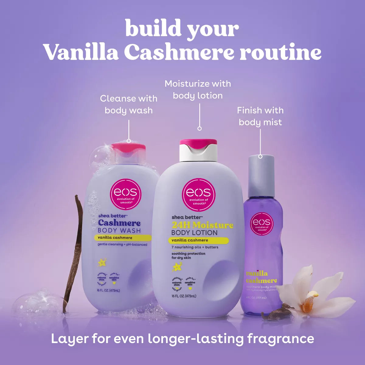 Eos Cashmere Body Mist - Vanilla Cashmere - 6 Fl Oz