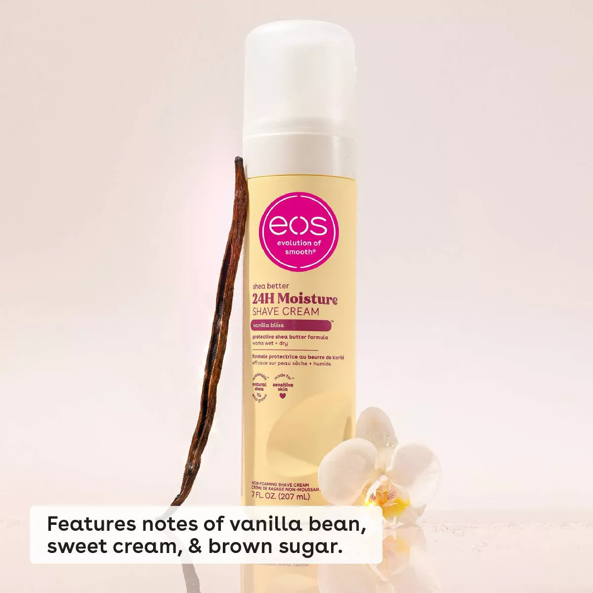 Eos Shea Better Women'S Shave Cream - Vanilla Bliss - 7 Fl Oz: Paraben-Free, Whole Body, for Dry Skin