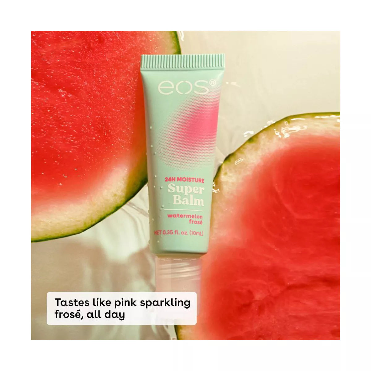 Eos 24H Moisture Super Balm - Watermelon Frosé - 0.35 Fl Oz