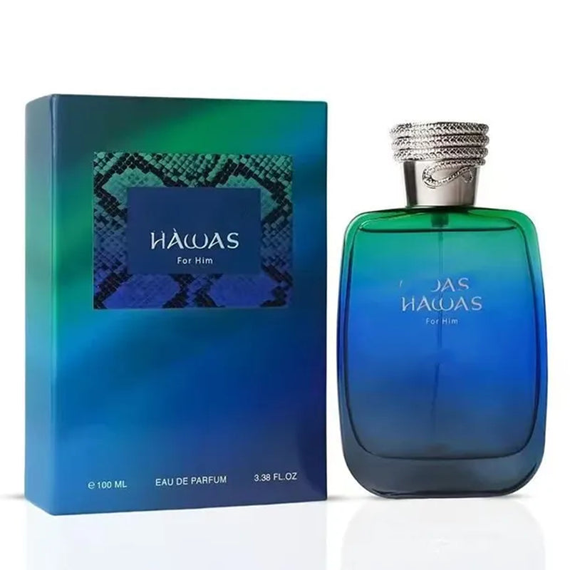 Hawas Black Long Lasting Woody Fruity Fragrance EDP Cologne for Men US Warehouse 3-7 Days Fast Delivery