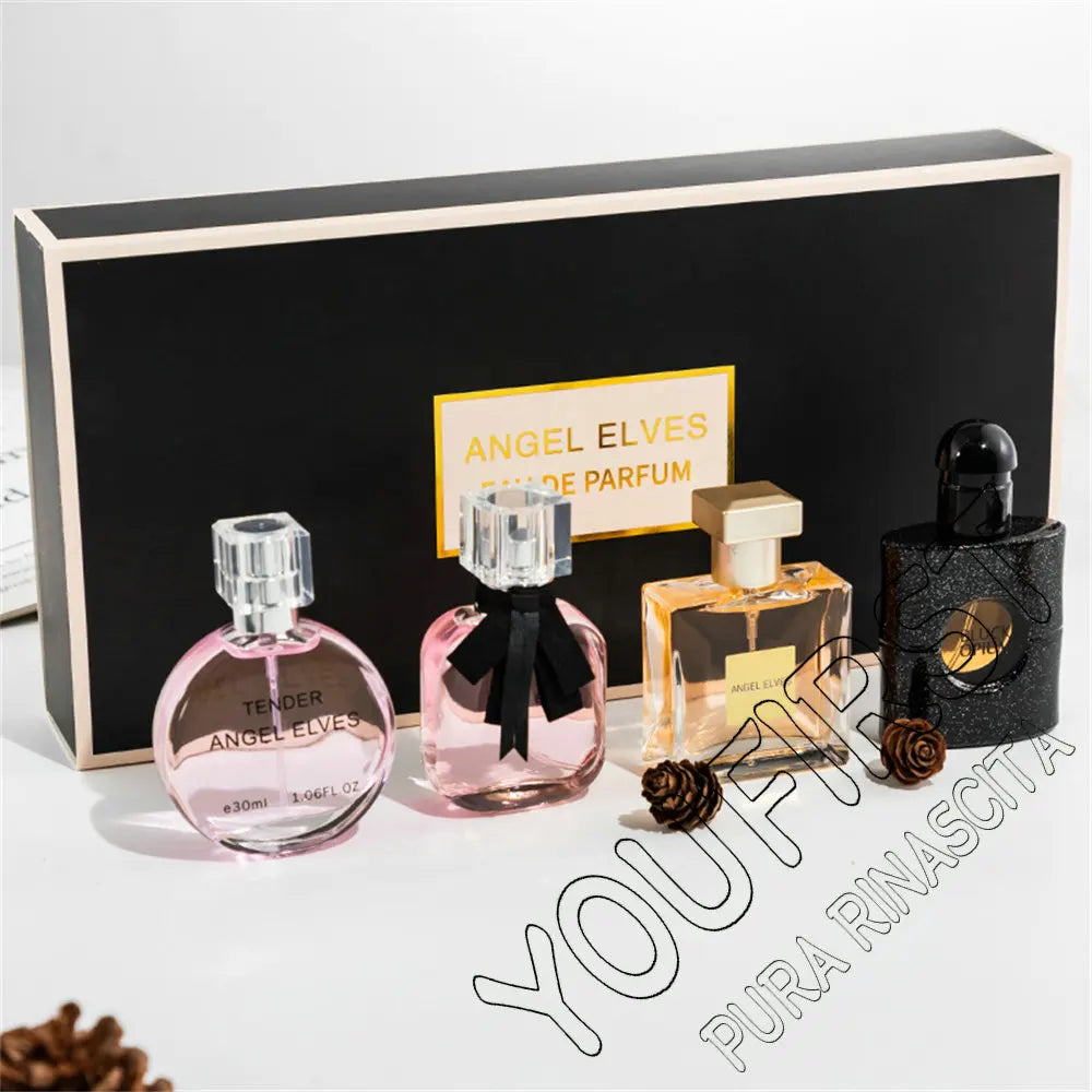 High Quality Perfume Women 120Ml Perfumes Feminino Gift Box 4Pcs Set Parfum Femme Lasting Fragrance Floral Fruity Scent Spray