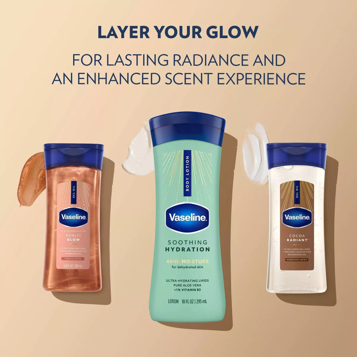 Vaseline Intensive Care Moisturizing Body Lotion with Aloe Vera Soothing Hydration