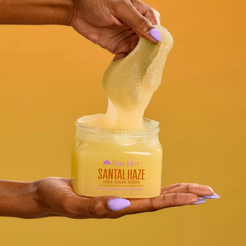 Tree Hut Shea Sugar Body Scrub - Santal Haze - 18Oz: Paraben-Free, Sulfate-Free, Vegan, Whole Body Use