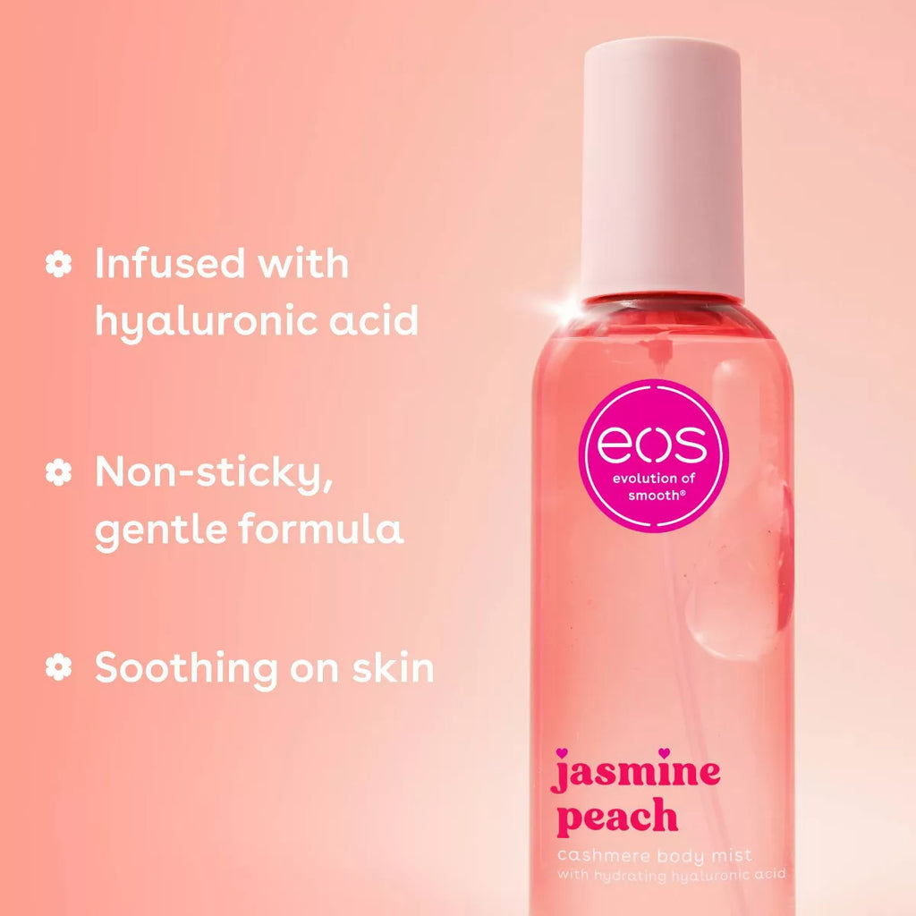 Eos Cashmere Body Mist - Jasmine Peach - 6 Fl Oz: Body Spray, Original Scent