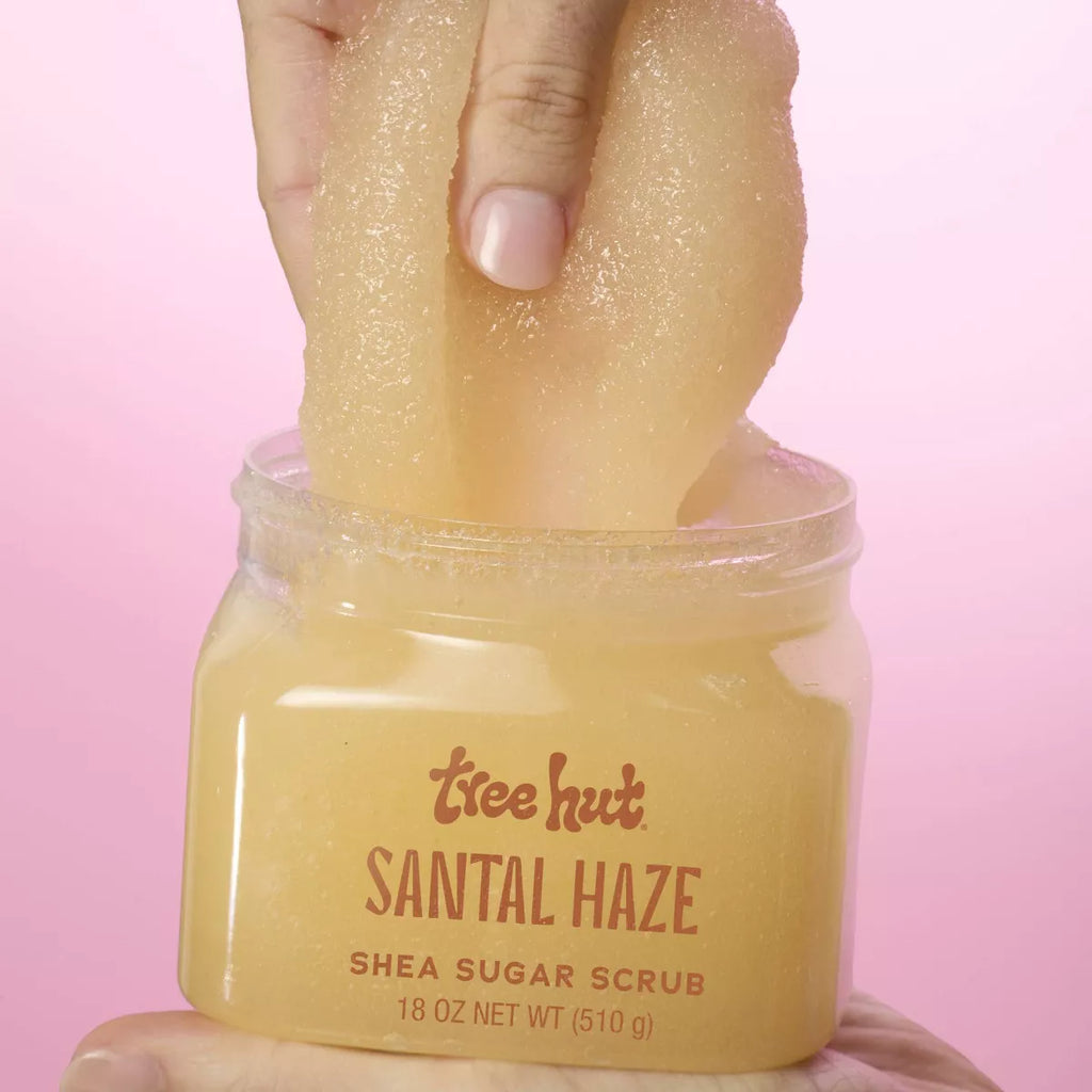 Tree Hut Shea Sugar Body Scrub - Santal Haze - 18Oz: Paraben-Free, Sulfate-Free, Vegan, Whole Body Use
