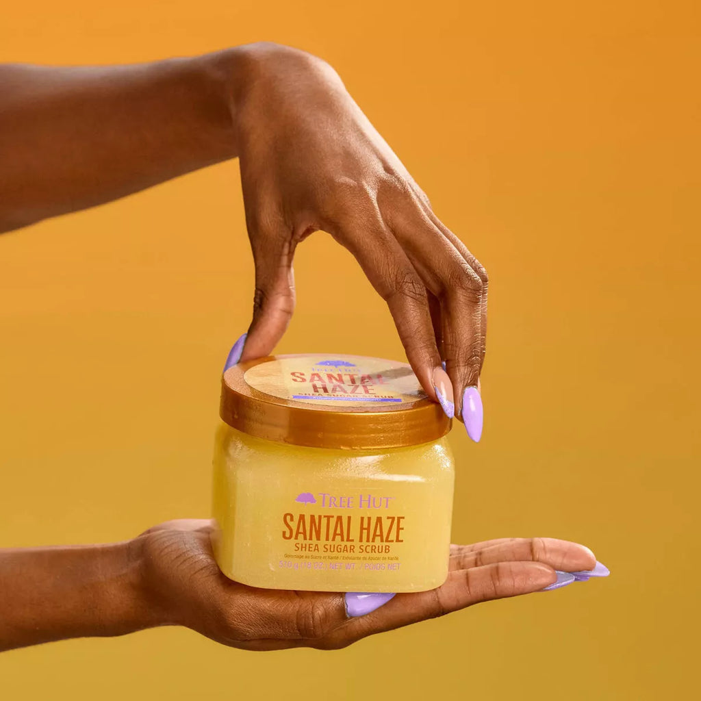 Tree Hut Shea Sugar Body Scrub - Santal Haze - 18Oz: Paraben-Free, Sulfate-Free, Vegan, Whole Body Use