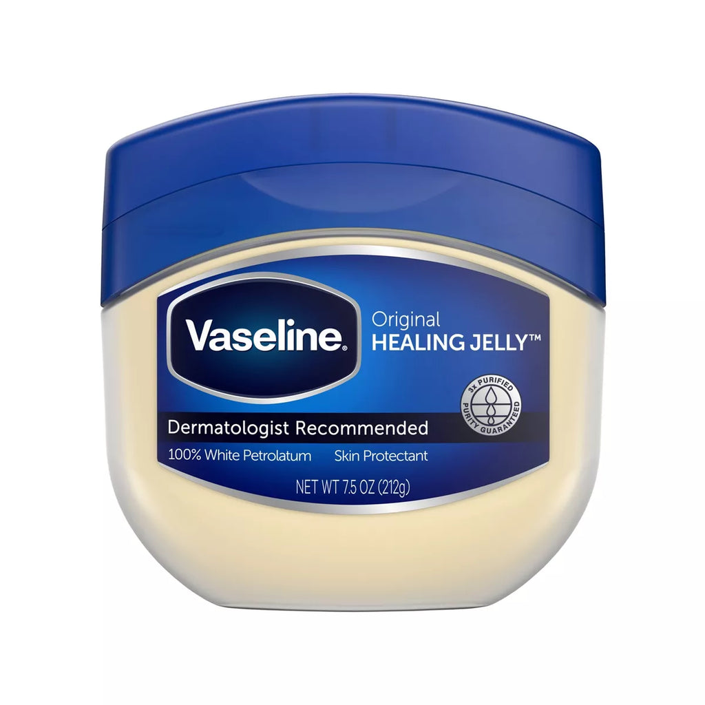 Vaseline Original Healing Petroleum Jelly Unscented - 7.5Oz: Moisturizing, Hypoallergenic, Jar, Gel Form