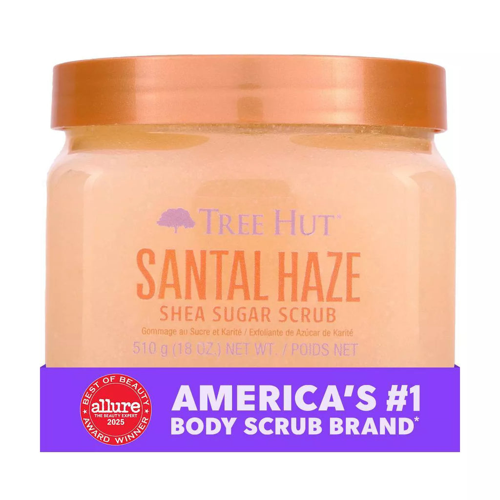 Tree Hut Shea Sugar Body Scrub - Santal Haze - 18Oz: Paraben-Free, Sulfate-Free, Vegan, Whole Body Use