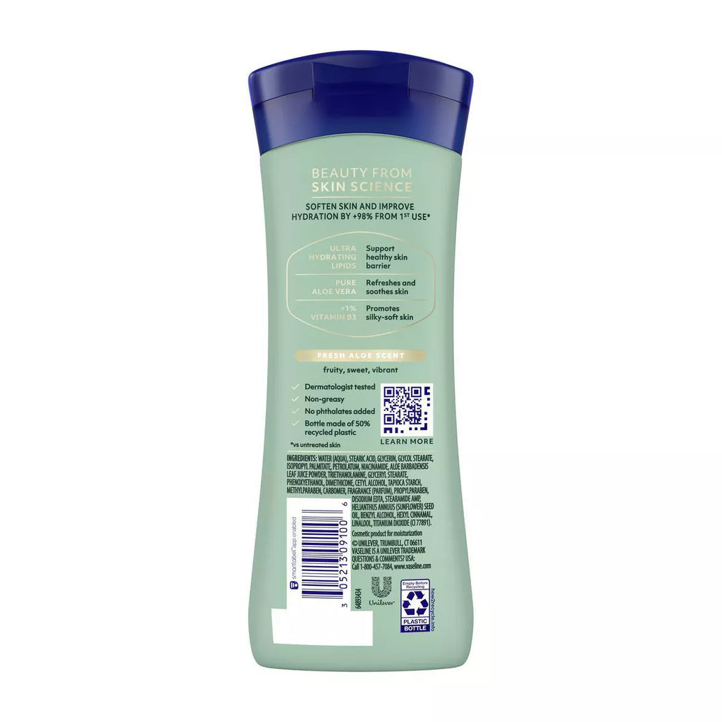 Vaseline Intensive Care Moisturizing Body Lotion with Aloe Vera Soothing Hydration