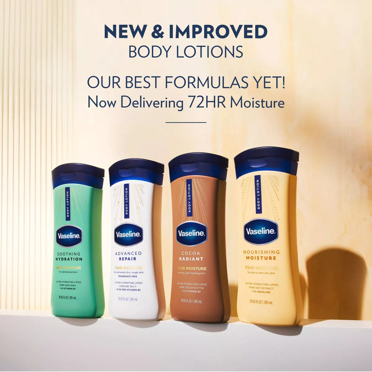 Vaseline Intensive Care Moisturizing Body Lotion with Aloe Vera Soothing Hydration