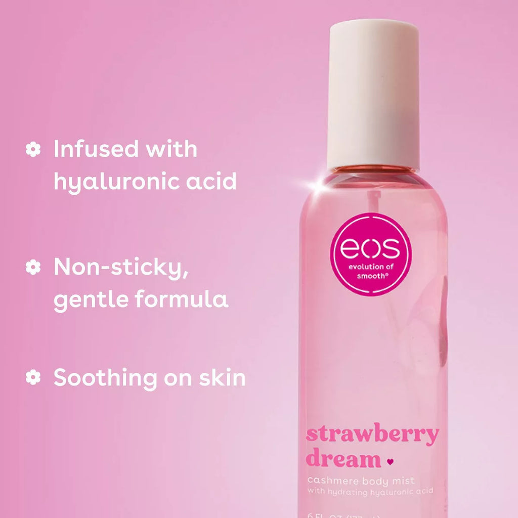 Eos Cashmere Body Mist - Strawberry Dream - 6 Fl Oz: 1-Pack, Body Spray, Original Scent